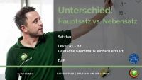 Satzbau Unterschied HS vs NS